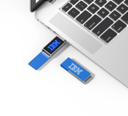 Deri Kapaklı Beyaz Işıklı USB Bellek – T29 – 32gb Usb Bellek